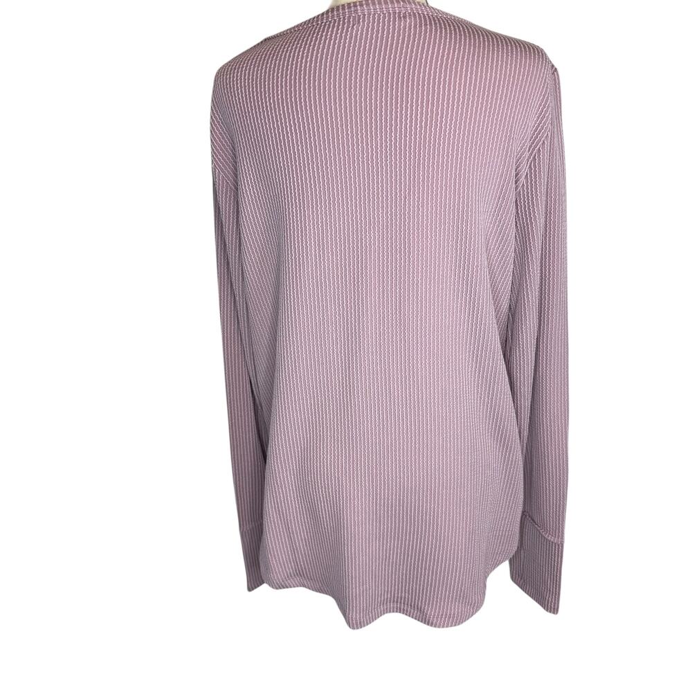 Blue Waters pink striped long sleeve top. Size L - Picture 4 of 5